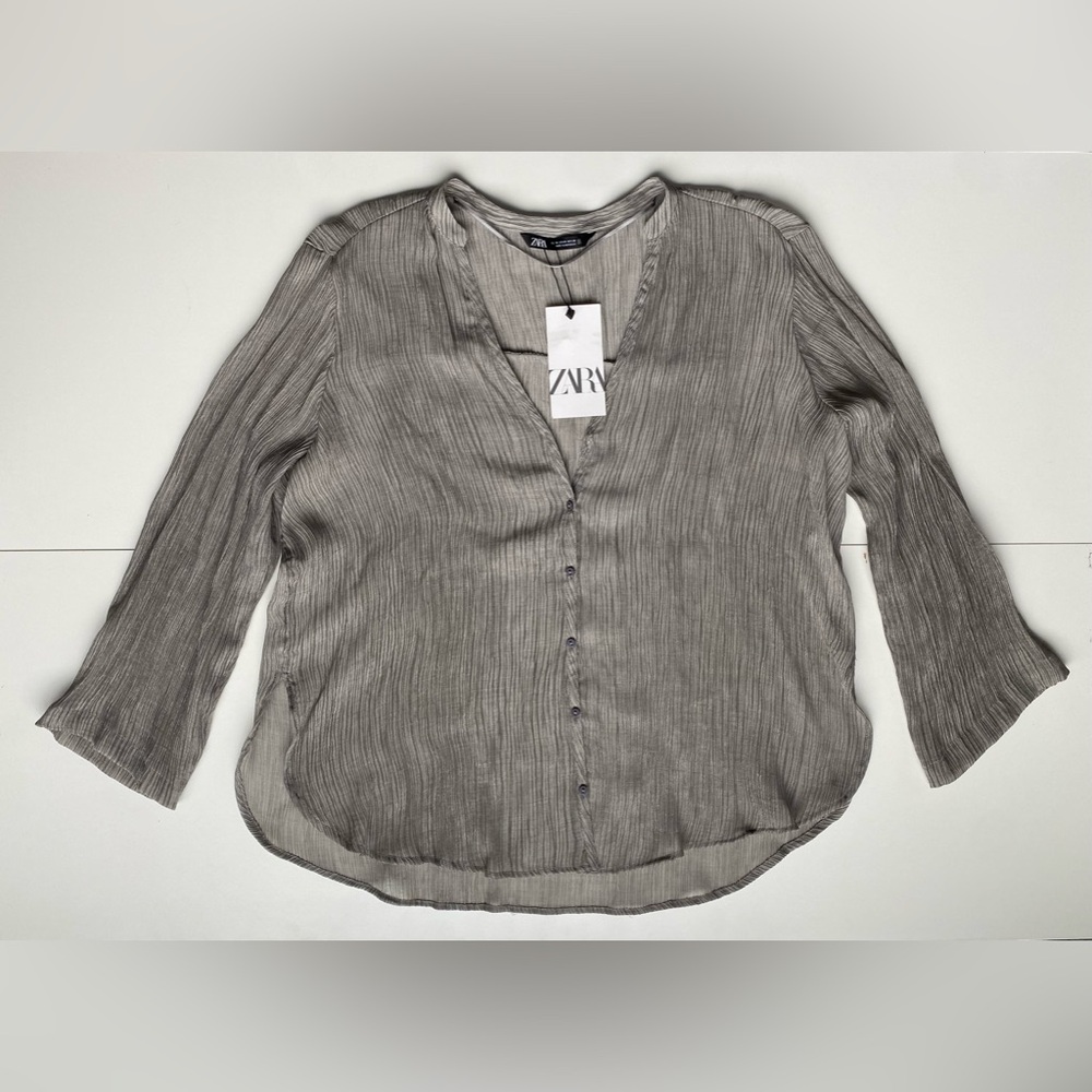 ZARA Women's Button Down Blouse